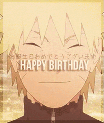 Uzumaki Naruto Anime Happy Birthday GIF