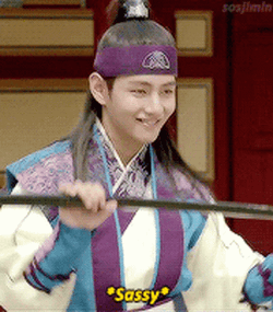 V Dancing With Sword GIF