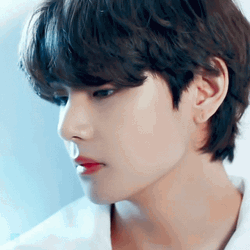 V Looking At Camera Slowly GIF
