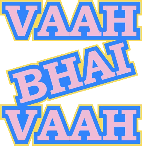 Vaah Word On White Background Sticker