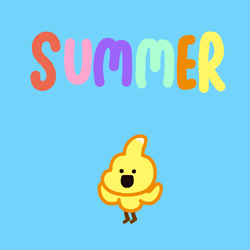 Vacation Mode Jolly Kica Jumping GIF