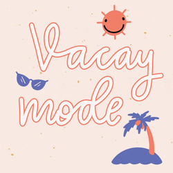 Vacation Vacay Mode Cartoon