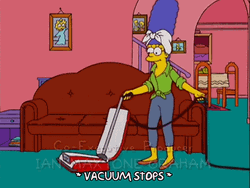 Vacuum Cleaning Large Marge GIF