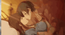 Val Alley Anime Kiss In Bed GIF 