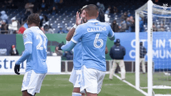 Valentín Castellanos Hugging Callens GIF