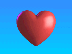 Valentine Day Beating Red Heart  GIF