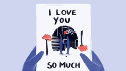 Valentine Day Card I Love You So Much GIF