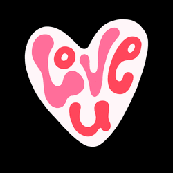 Valentine Day Love You Text Greet GIF