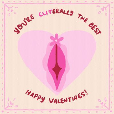 Valentine's Day Card Saying You're Clitorally the Best