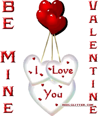 Valentine's Day Card With Hearts And Balloons Sticker