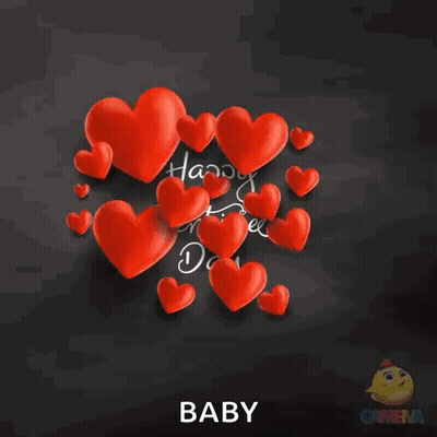Valentine's Day Heart With Eyes And Arms GIF