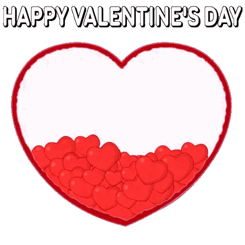 Valentine's Day Penguin With Hearts Sticker