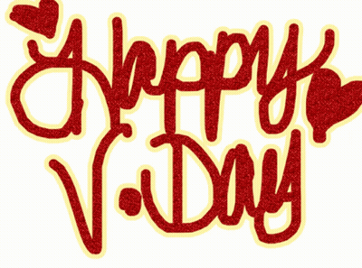 Valentine's Day Red And Yellow Greeting GIF