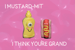 Valentine's I Mustard-Mit GIF