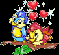 Valentine's Love Birds Cartoon GIF
