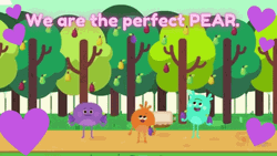 Valentine's Perfect Pear Cartoon GIF