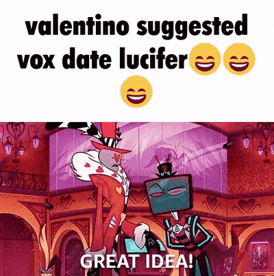 Valentine Suggested Vox Date Lucifer , A Great Idea . GIF