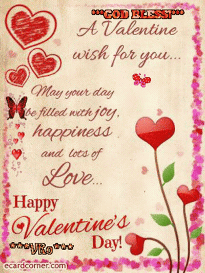 Valentine Wish May Your Day Be Filled With Joy Happiness And Love Happy Valentine's Day GIF