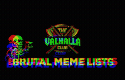 Valhalla Club Logo Skeleton Holding Cup GIF