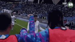 Valverde Gets Hugs From Teammates GIF