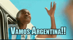 Vamos Argentina Excited Fan Screaming GIF