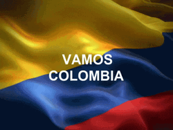 Vamos Colombia Flag Waving GIF