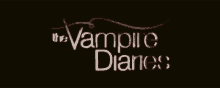 Vampire Diaries Title Text Blood Drip