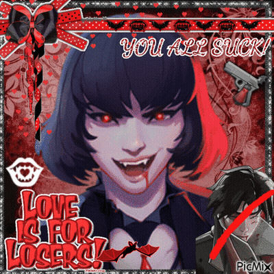 Vampire Girl Love Is For Losers GIF
