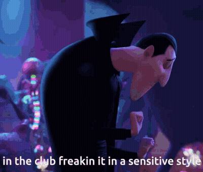 Vampire In Club Freakin It GIF