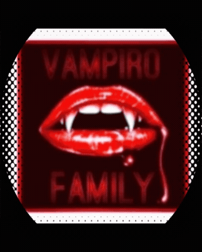 Vampire Mouth With Vampiro Family GIF