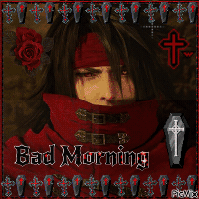 Vampire Saying Bad Morning GIF