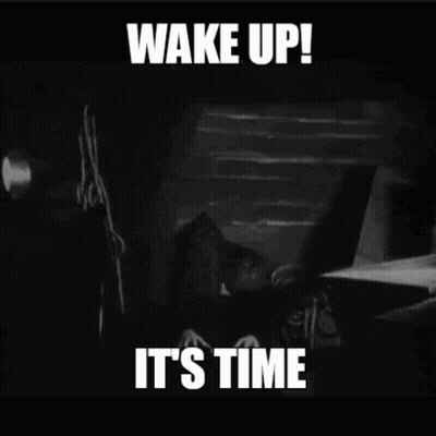 Vampire Saying Wake Up It's Time GIF