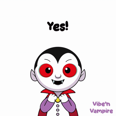 Vampire Saying Yes GIF