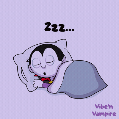 Vampire Sleeping Vibe 'N Vampire GIF