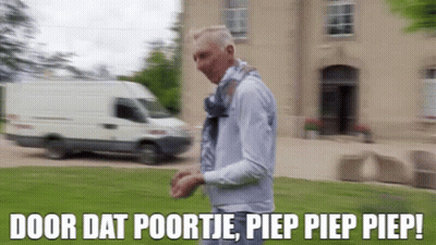Van Man Door Dat Poortje Piep Piep Piep GIF