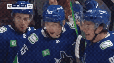 Vancouver Canucks Vs Boston Bruins Hockey Game GIF