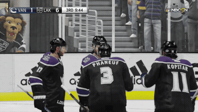 Vancouver Canucks Vs Los Angeles Kings Hockey Game GIF