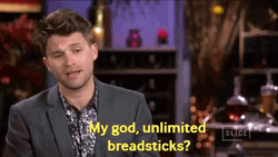 Vanderpump Rules Tom Schwartz My God Unlimited Breadsticks GIF