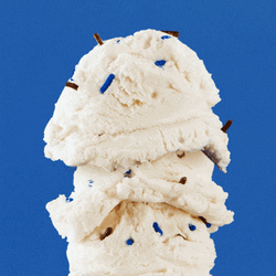 Vanilla Ice Cream Sprinkles Stack GIF