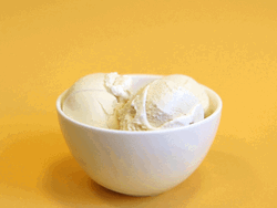 Vanilla Ice Cream Sundae Bowl GIF