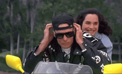 Vanilla Ice No Hand Riding Motorcycle GIF