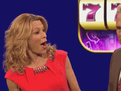 Vanna White Surprised Wheel Of Fortune GIF