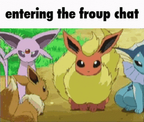 Vaporeon And The Squad Pokemon GIF