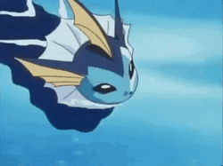 Vaporeon Water Pokemon Swimming GIF
