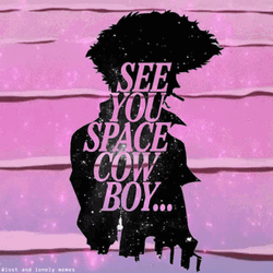 Vaporwave Space Cowboy GIF