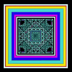 Vaporwave Squares Loop Code GIF