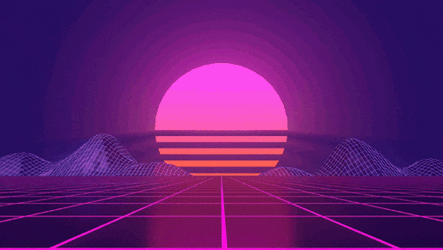 Vaporwave Sunset GIF