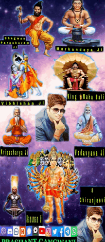 Various Religious Figures King Mahabali Vedavyasa Ji GIF