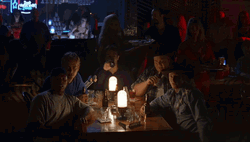 Varsity Blues Football Team At A Bar GIF