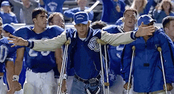 Varsity Blues Lance Harbor Arms Wide Open GIF